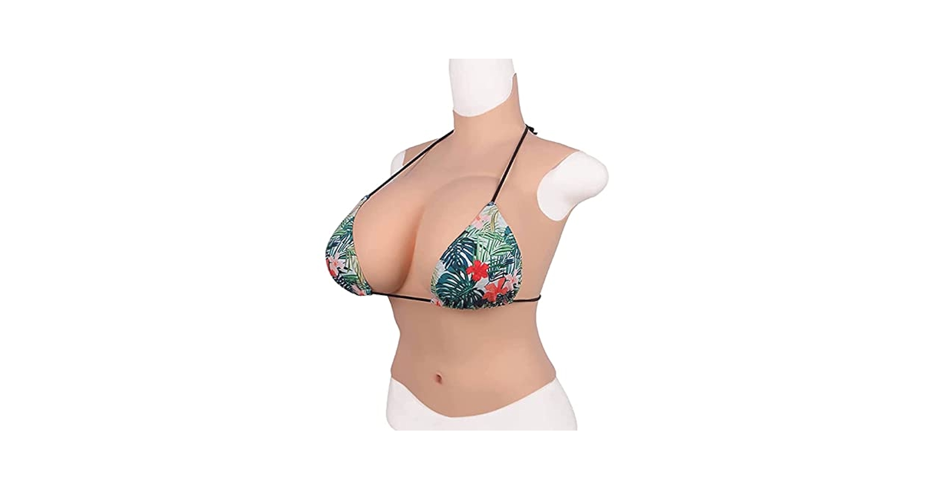 シリコンバスト 人工乳房 偽乳　Dカップ アイボリー　色白 Amazon | KUMIHO シリコンバスト 軽量薄型 人工乳房 女装バスト